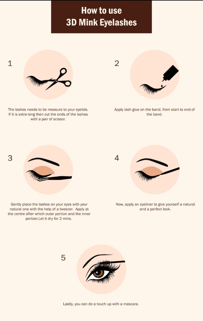 apply mink lashes