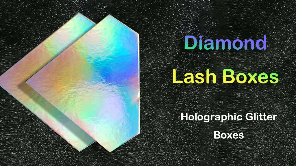 diamond holographic lash boxes