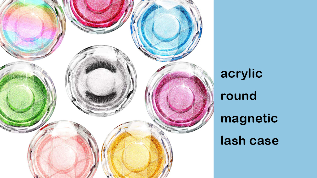 acrylic round lash box