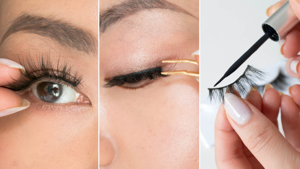 how to apply the faux mink lashes