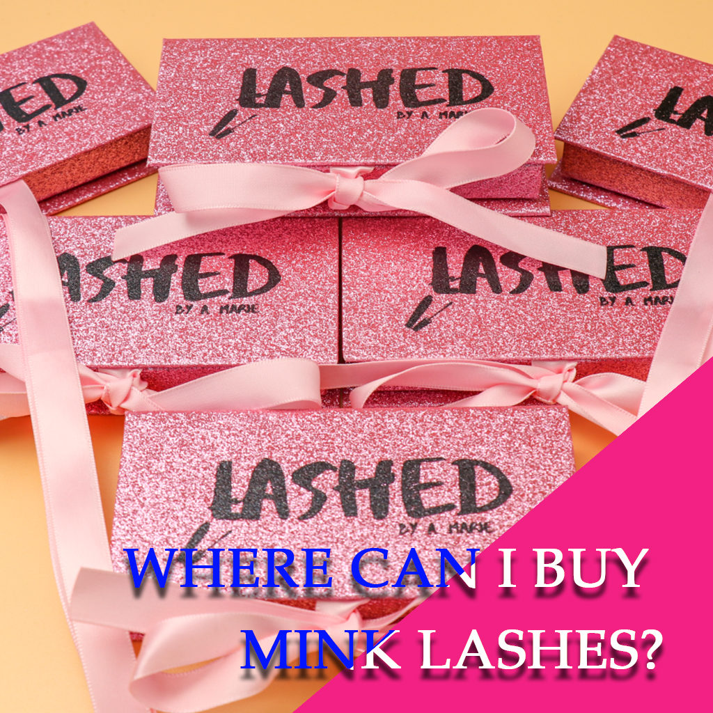 mink lashes in bulk with magnetic lash box