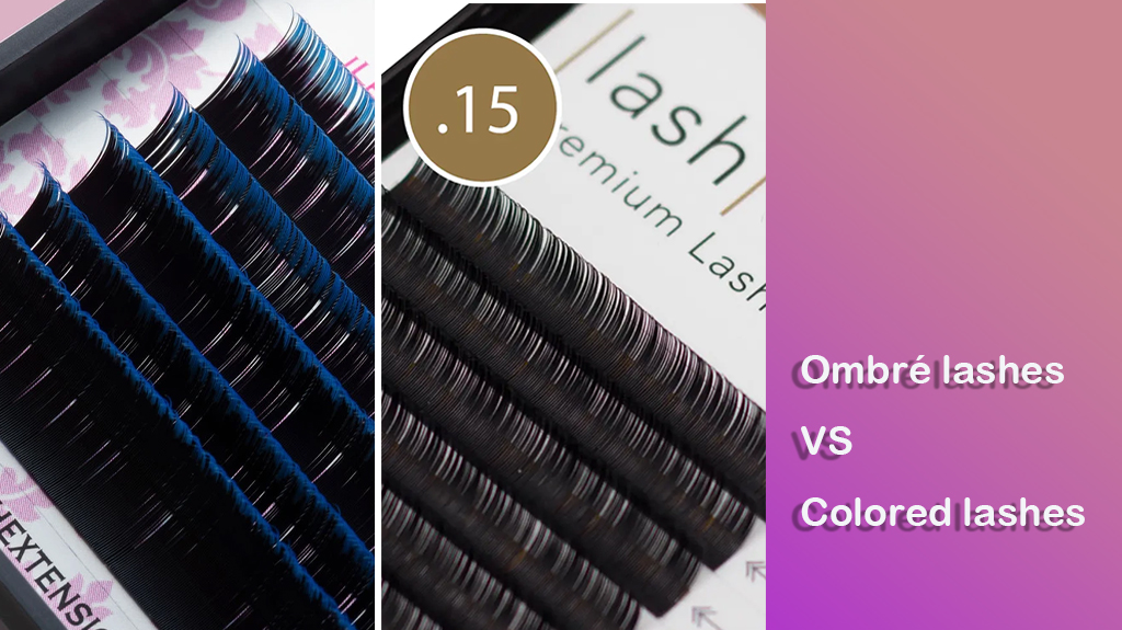 Ombré lashes vs colored lashes