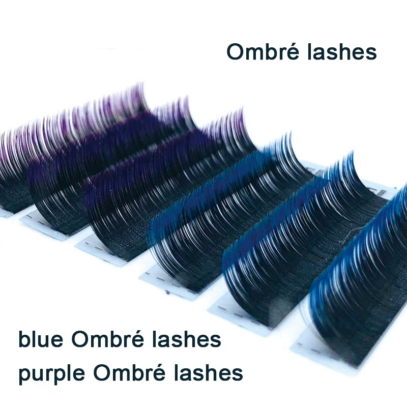 blue Ombré lashes