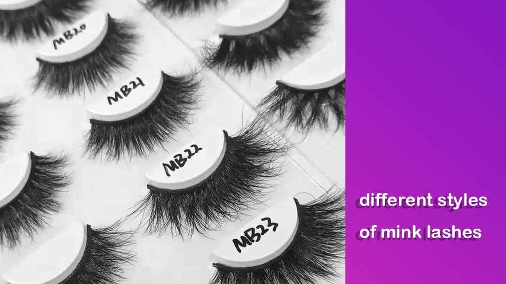 different styles of mink lashes