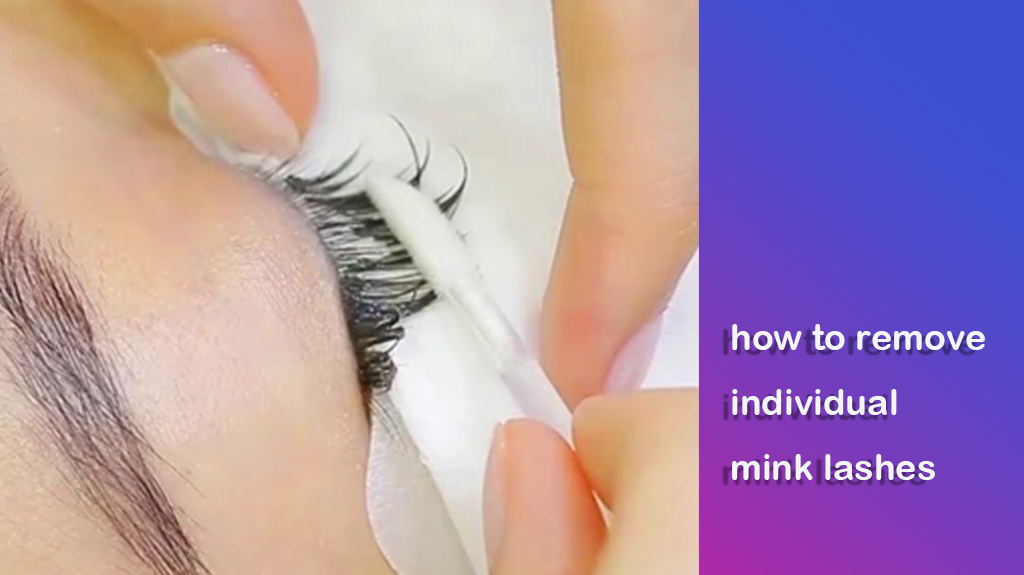 how to remove individual mink lashes