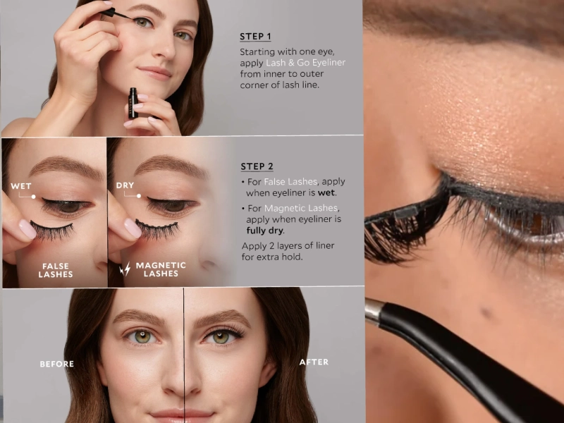 how to apply magnetic lashes