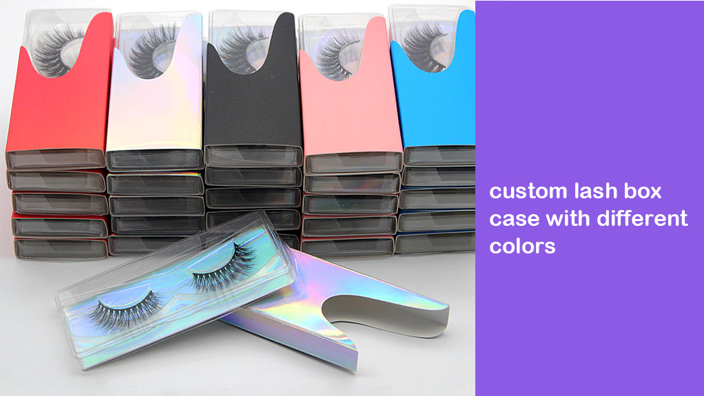 custom lash box case with different colors