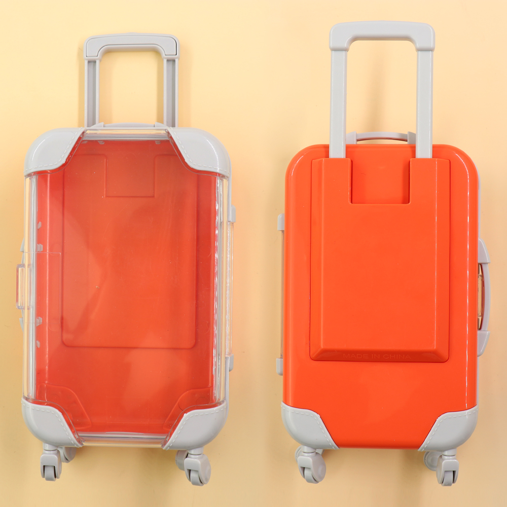 orange suitcase lash case