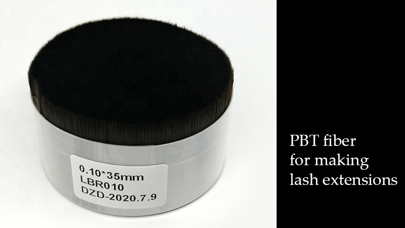 PBT filament for making lash extensions
