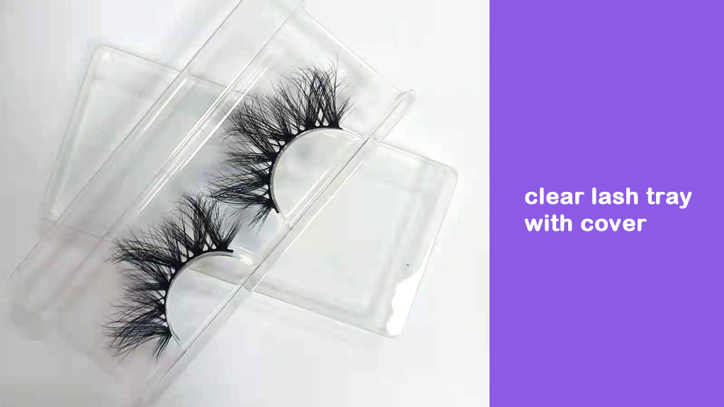 clear lash tray with cover