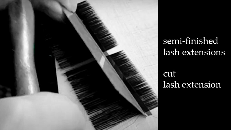 cut lash extensions