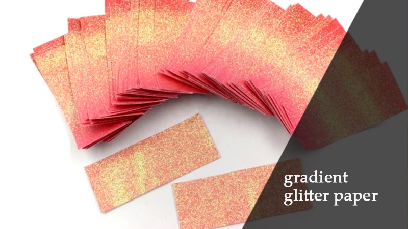 gradient glitter paper