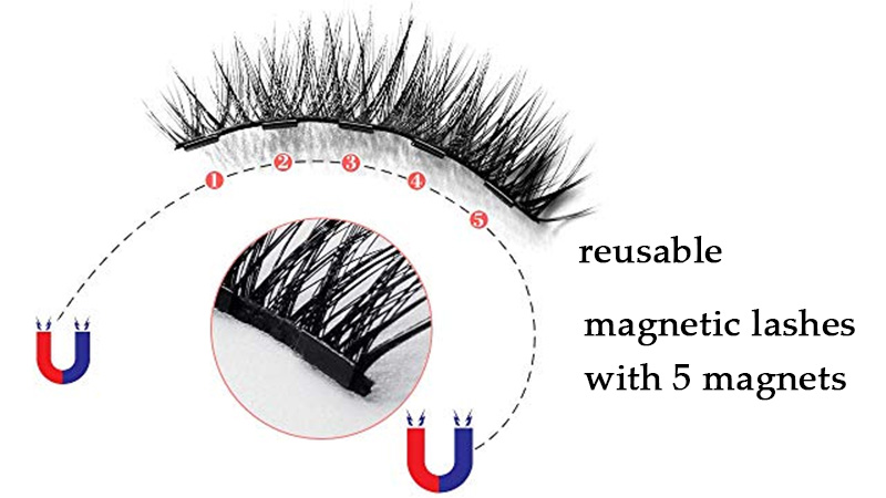 magnetic lashes with 5 magnets