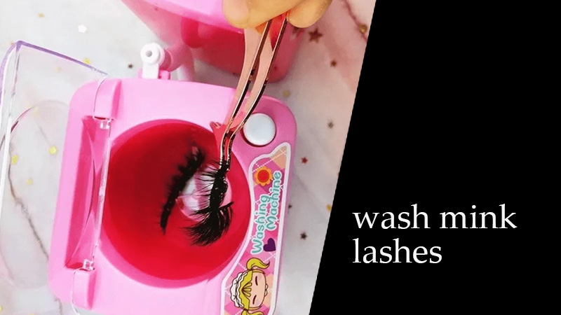 wash mink lashes