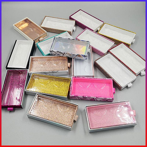 glitter drawer eyelash packaging