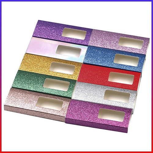 glitter paper eyelash packaging