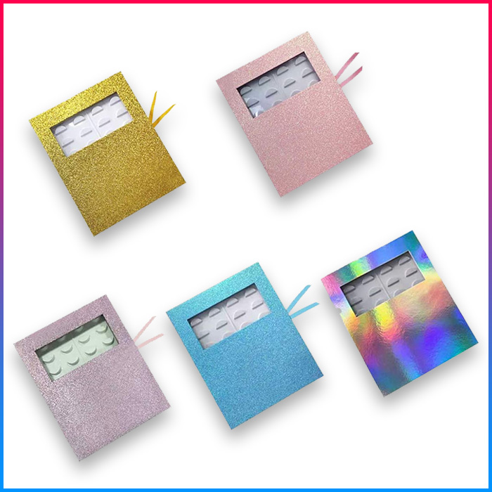 customized glitter lash book