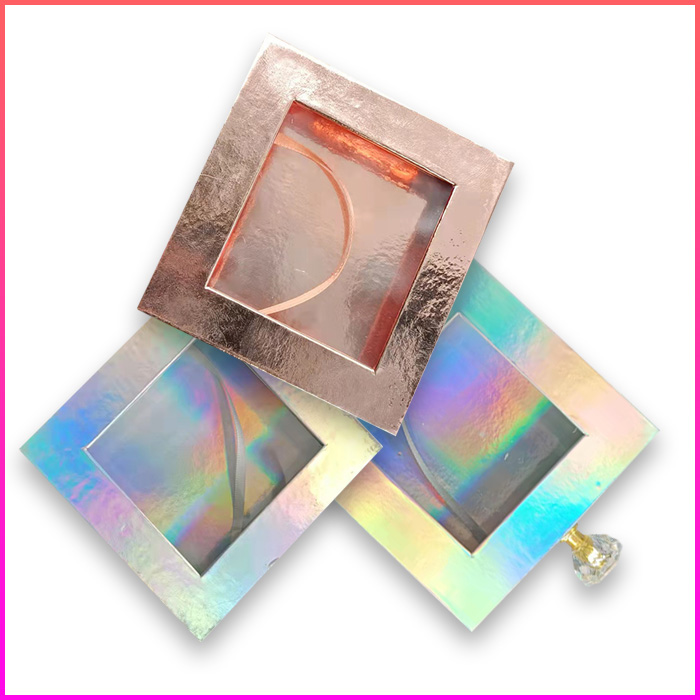 holographic square eyelash package