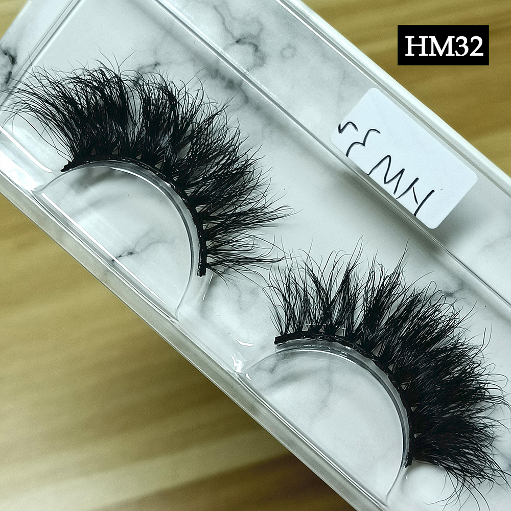 natural black mink lashes, 25mm long mink lashes