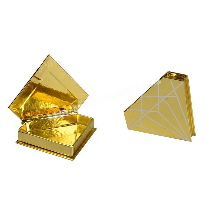gold holograph diamond lash packaging