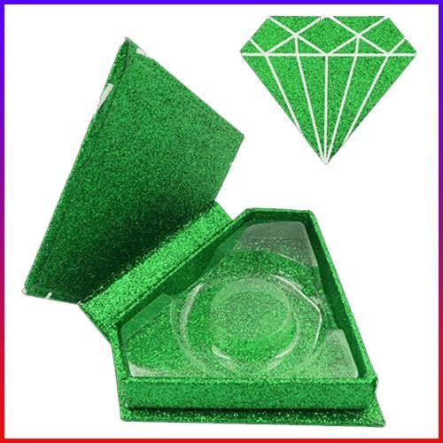 green diamond magnetic eyelash packaging