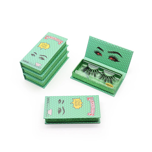 green lashwood magnetic eyelash packaging