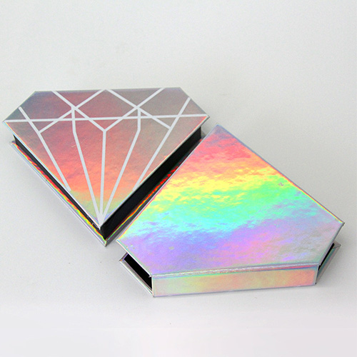 holographic diamond eyelash packaging