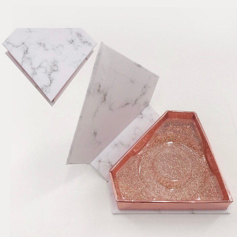 marble diamond lash box