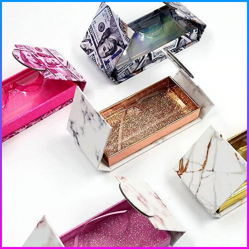 middle open magnetic money lash packaging box