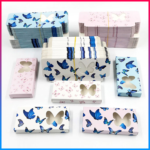 paper butterfly lash box packaging