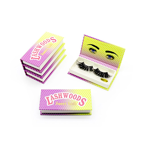 purple yellow lashwood magnetic eyelash packaging