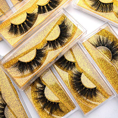 push-pull acrylic lash packaging with glitter paper