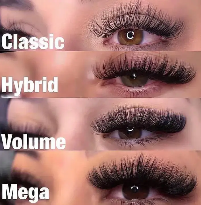 different style lash extensions