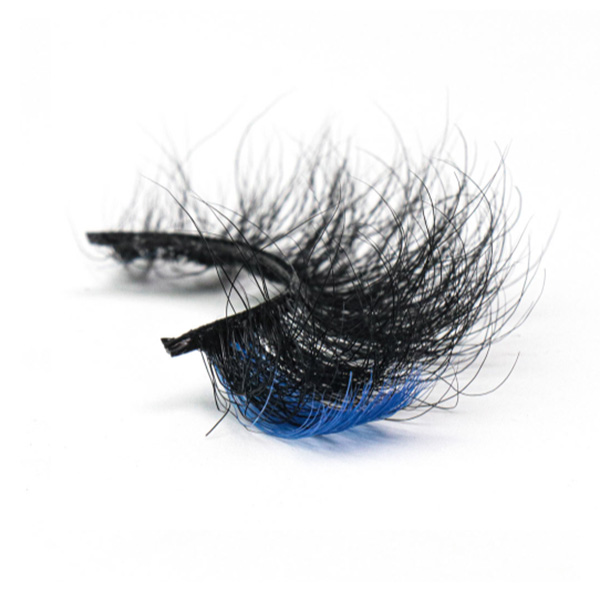 yale blue colored lashes