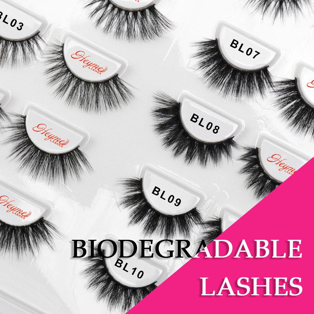 Biodegradable lashes