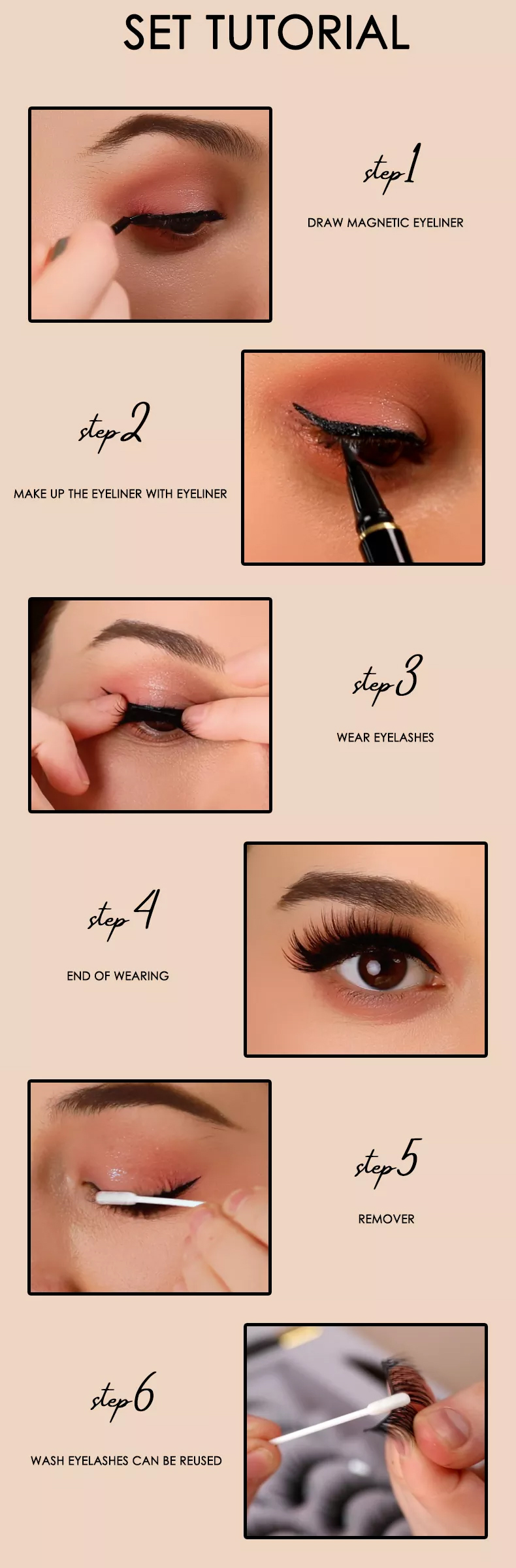 invisible magnetic lashes application tutorial