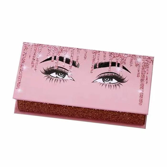 dripping glitter magnetic lash packaging