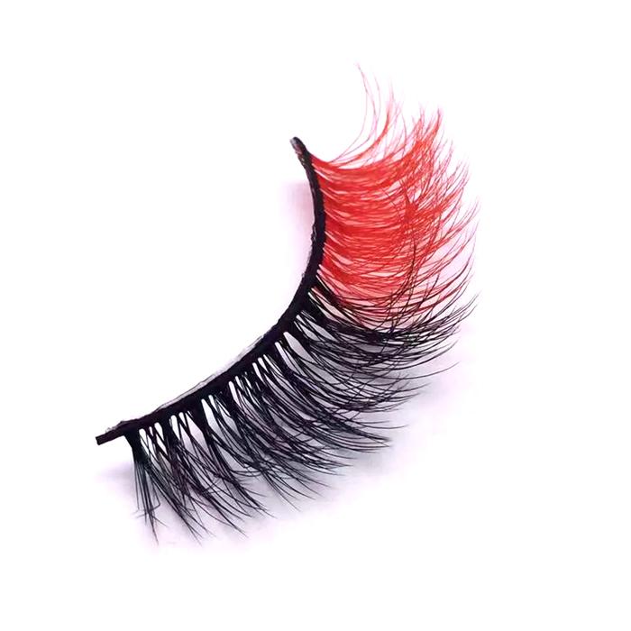 black and red lashes