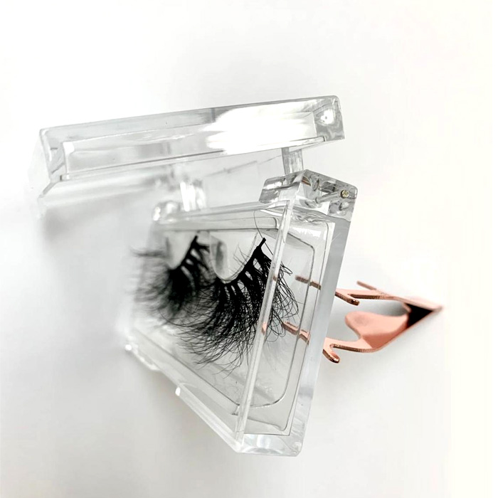 diamond shaped acrylic lash packaging box