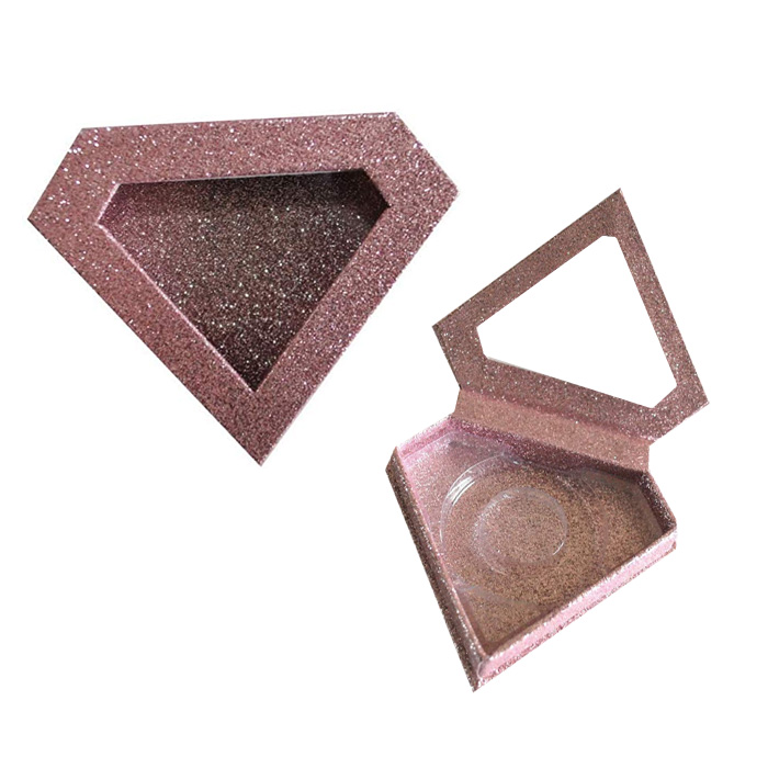 hemp glitter diamond eyelash packaging