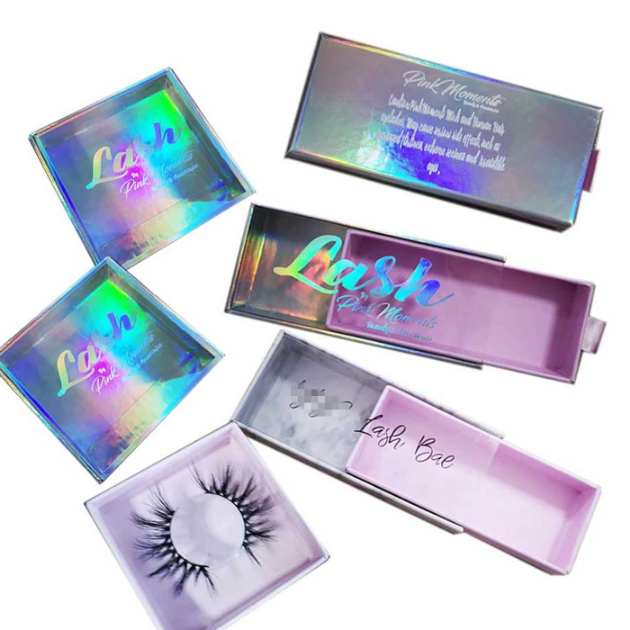 holographic drawer eyelash packaging box