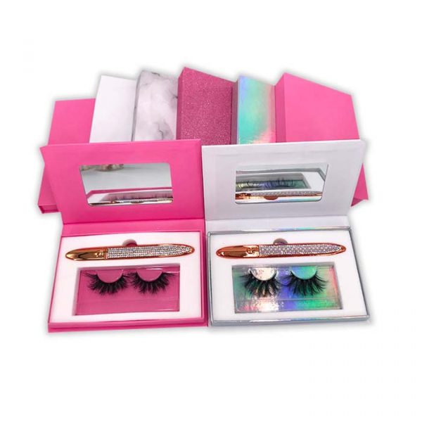 Lash Packaging with Mirror Custom for Lash Storage