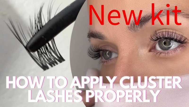 How to Apply Cluster Eyelashes