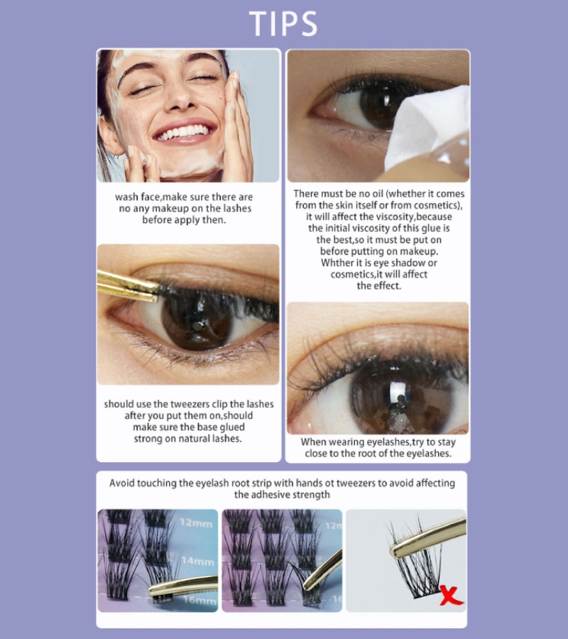 how to put on diy lash