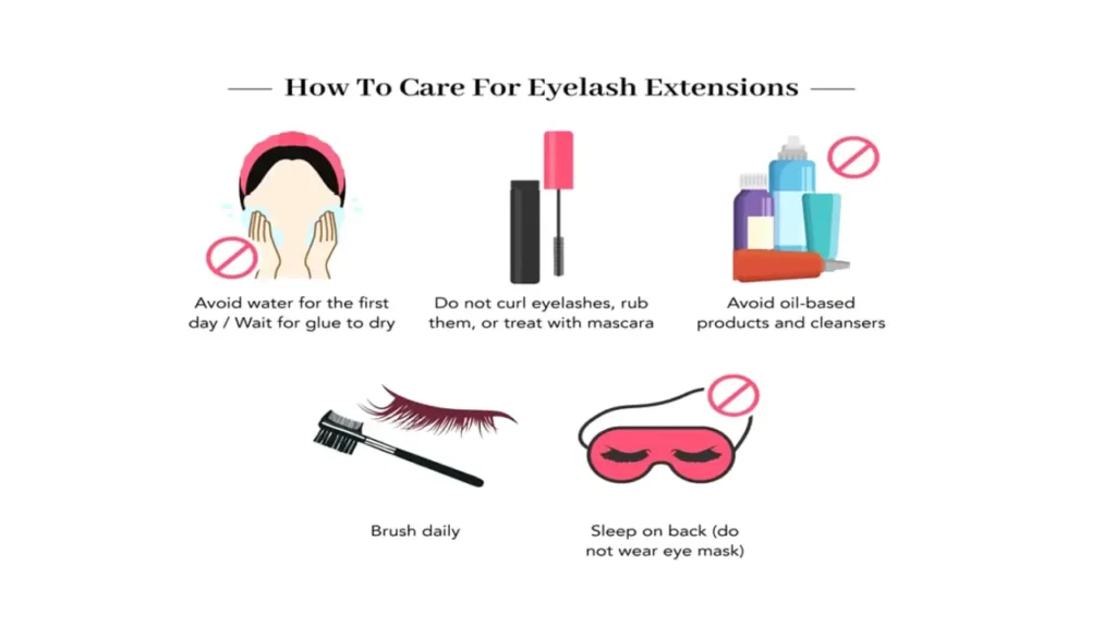 how to take care of lash extensions