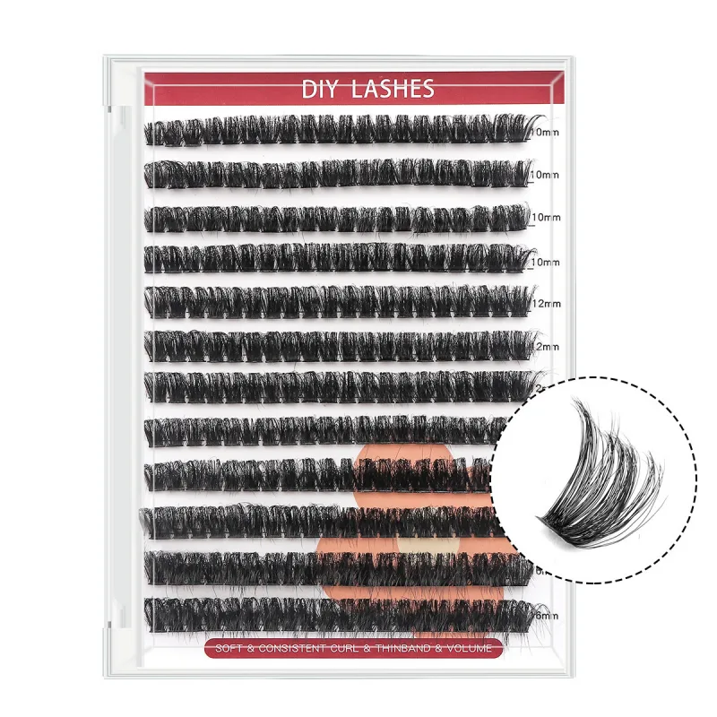 100D volume cluster lashes