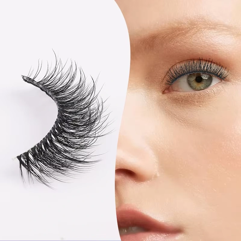 5D Faux Mink Natural Looking False Eyelashes Description