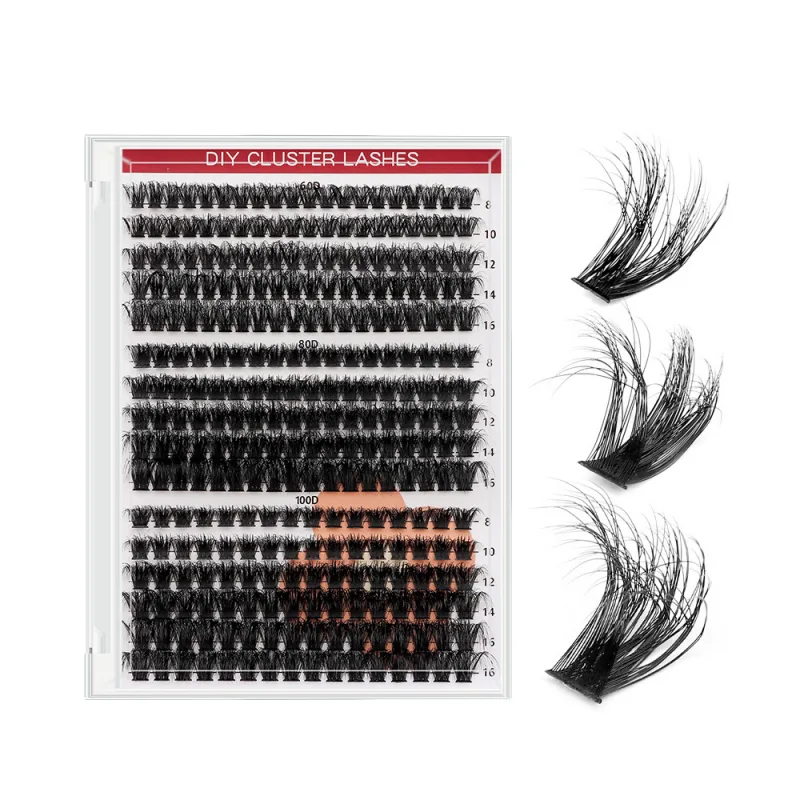 60 80 100D volume cluster lashes