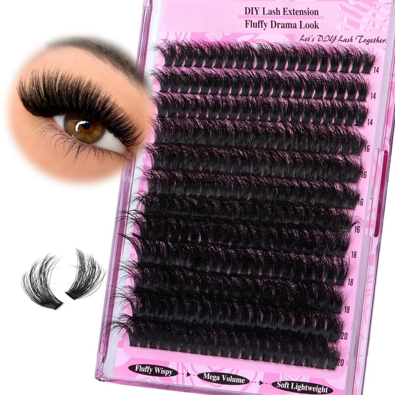 Fluffy Mega Volume Lashes Cluster