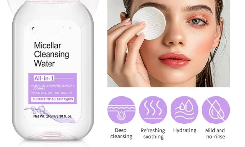 Micellar Water for Gentle Removal